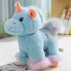 Licorne peluche bleu