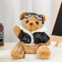 Ours en peluche aviateur