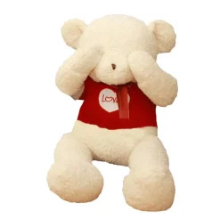 Ours en peluche blanc géant