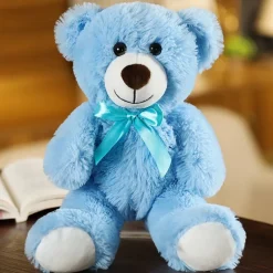 Ours en peluche bleu