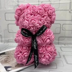 Ours en peluche fleur