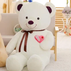 Ours en peluche grand et blanc