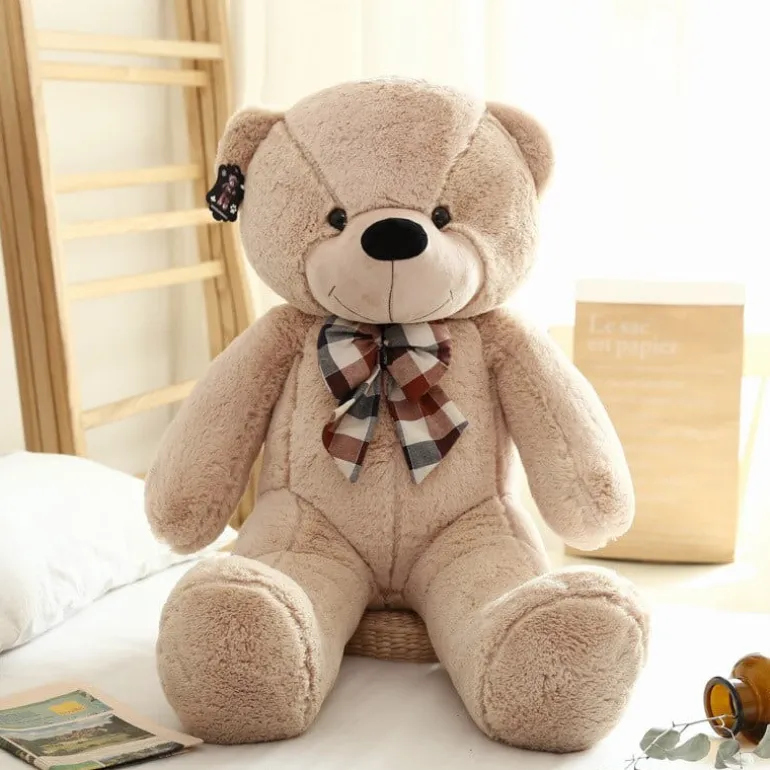 Ours en peluche gros et beige