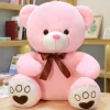 Ours en peluche gros et rose