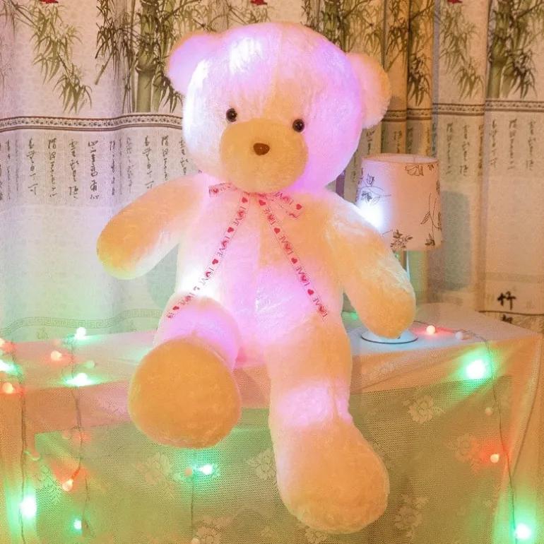 Ours en peluche lumineux et musical