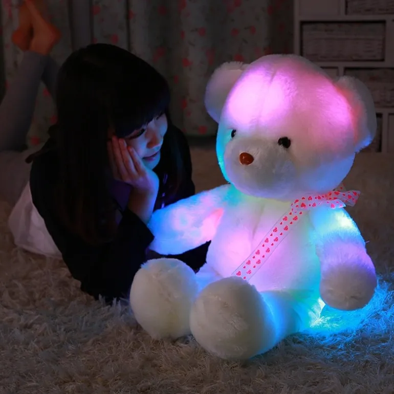 Ours en peluche lumineux et musical