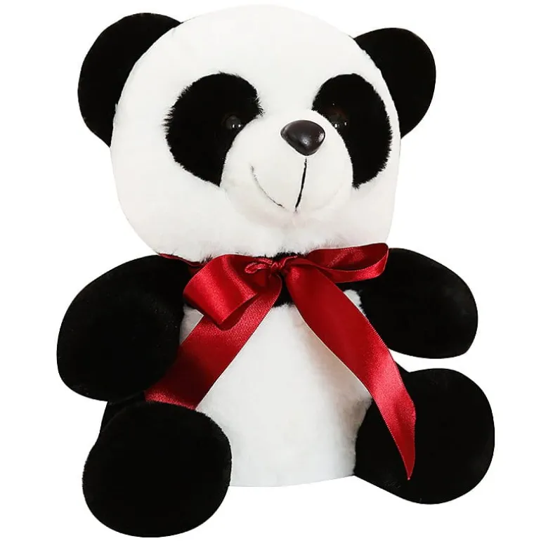 Ours en peluche noir et blanc