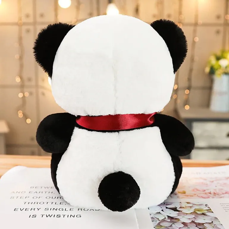 Ours en peluche noir et blanc