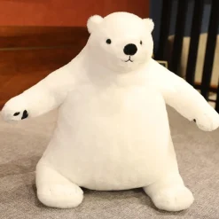 Ours en peluche polaire blanc