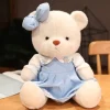 Ours en peluche robe bleue