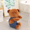 Ours en peluche salopette bleue