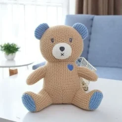 Ours en peluche tricot