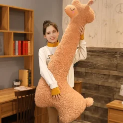 Peluche géante alpaga