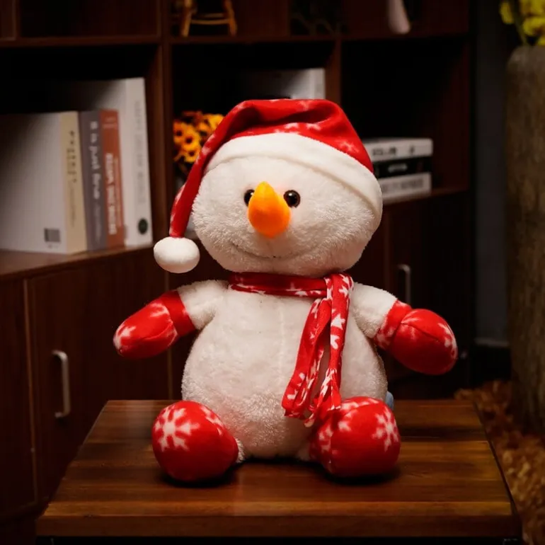 Peluche géante bonhomme de neige