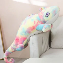 Peluche géante caméléon