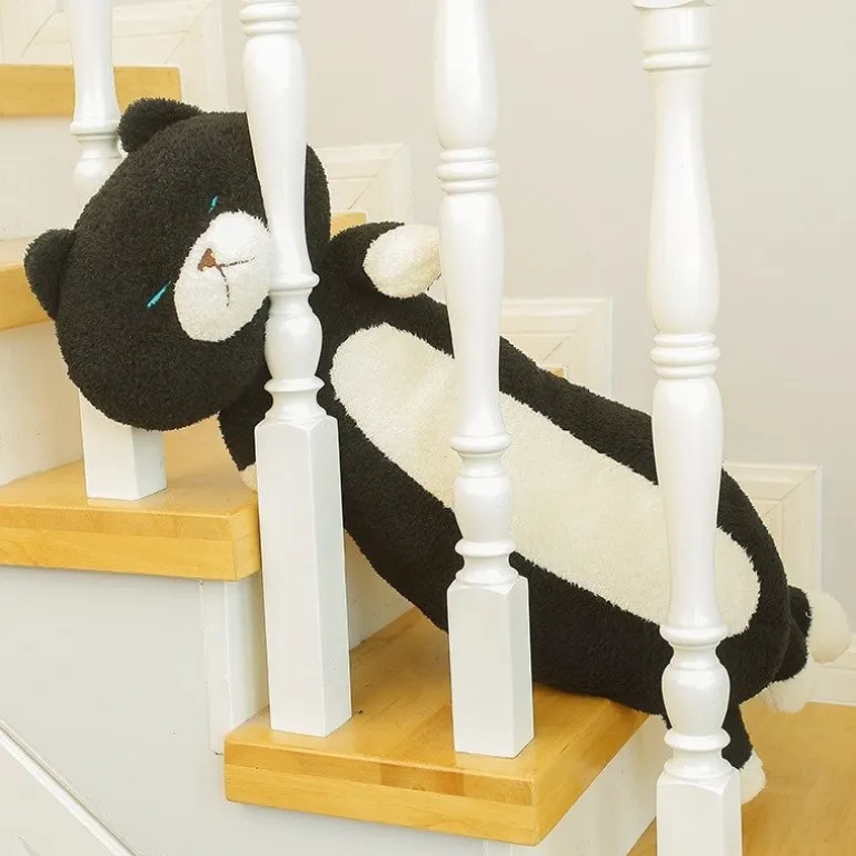 Peluche géante chat noir