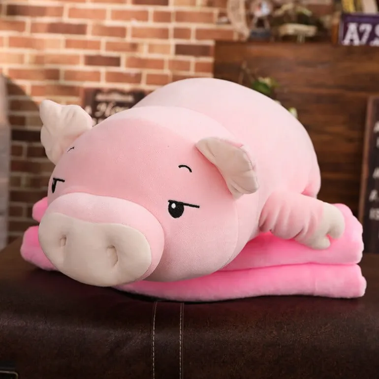 Peluche géante cochon