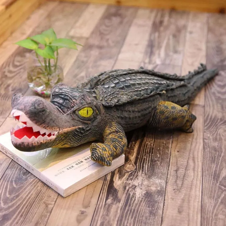 Peluche géante crocodile
