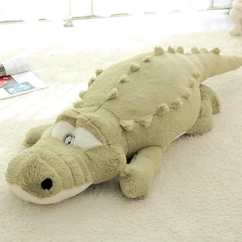 Peluche géante crocodile