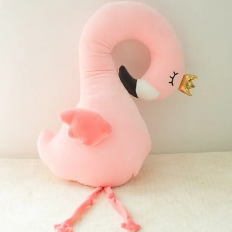 Peluche géante flamant rose