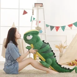 Peluche géante lézard