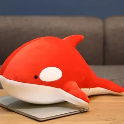 Peluche géante orque rouge
