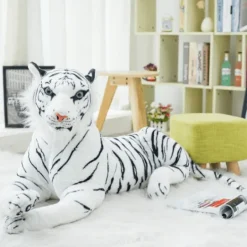 Peluche géante tigre blanc