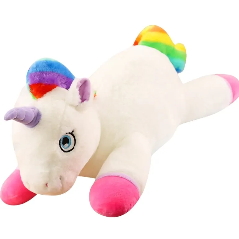 Peluche licorne arc en ciel