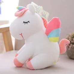 Peluche licorne avec des ailes