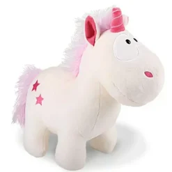 Peluche licorne blanche et rose