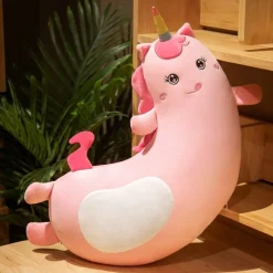 Peluche licorne coussin