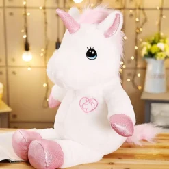 Peluche licorne gros rose