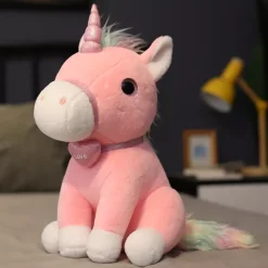 Peluche licorne rose