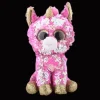 Peluche licorne rose pailletée