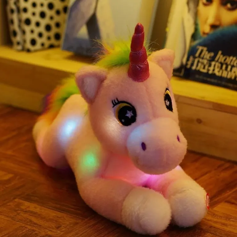 Peluche licorne veilleuse