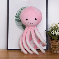 Peluche pieuvre rose