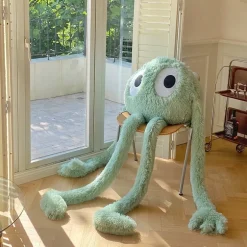 Peluche pieuvre verte XXL